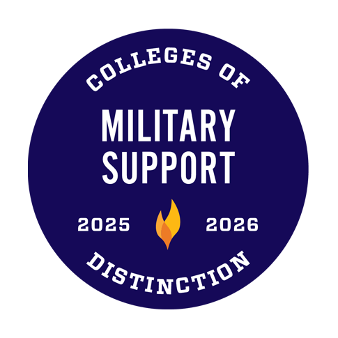 College of Distinction military support badge.