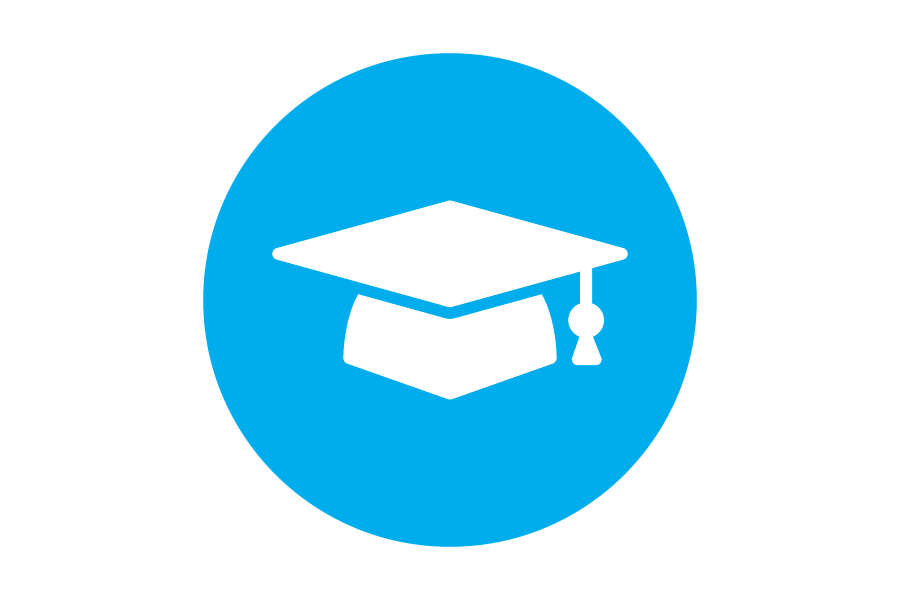 Graduation cap indicating academic success