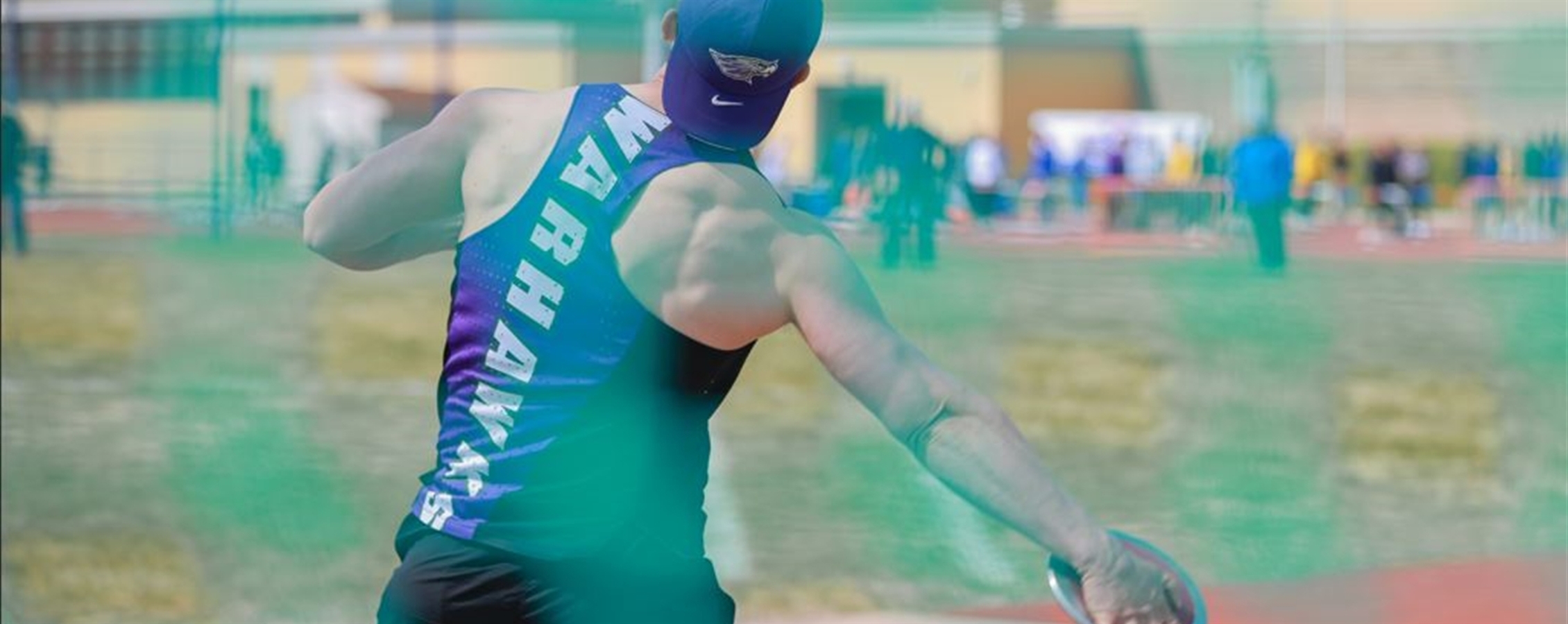 Athlete being cheered on