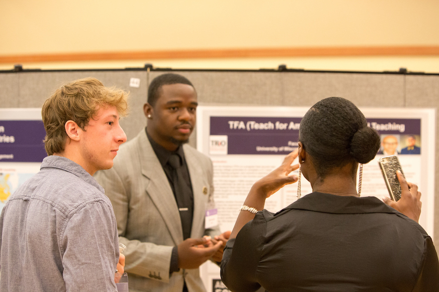 Students present their undergraduate research