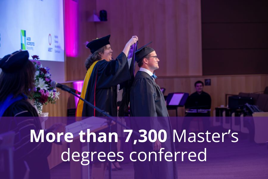 More than 7,200 Master's degrees conferred