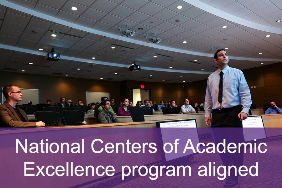 Curriculum is aligned with the National Centers of Academic Excellence program