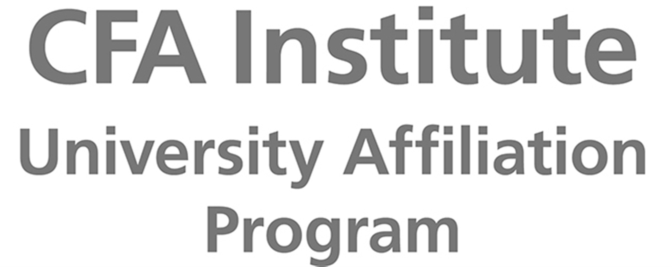 Chartered Financial Analyst Institute University Affiliation Program Logo