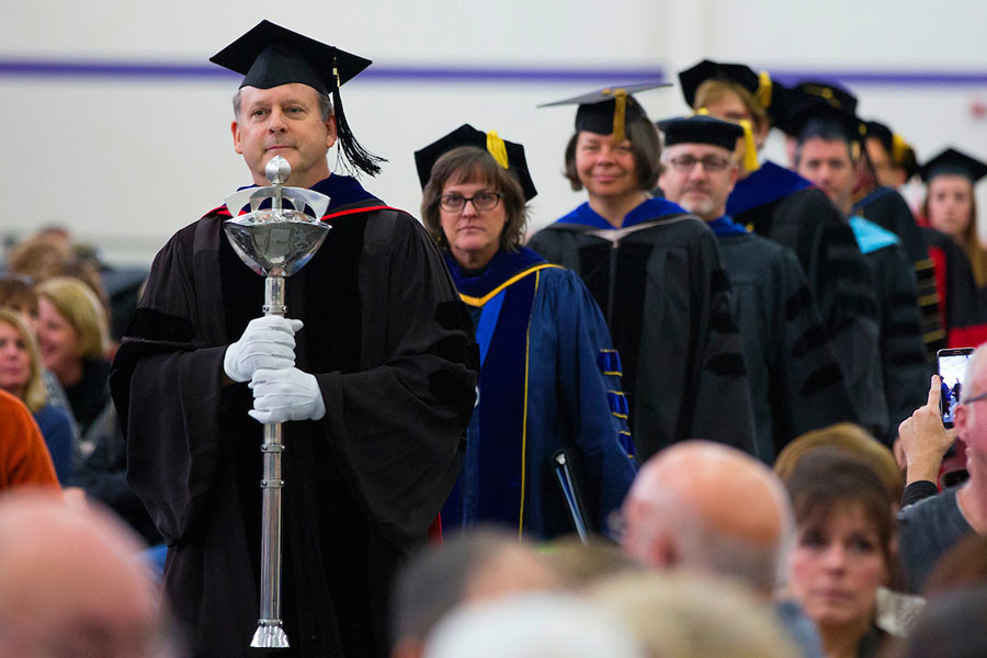 UW-Whitewater employees at commencement