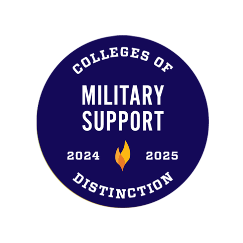 College of Distinction military support badge.
