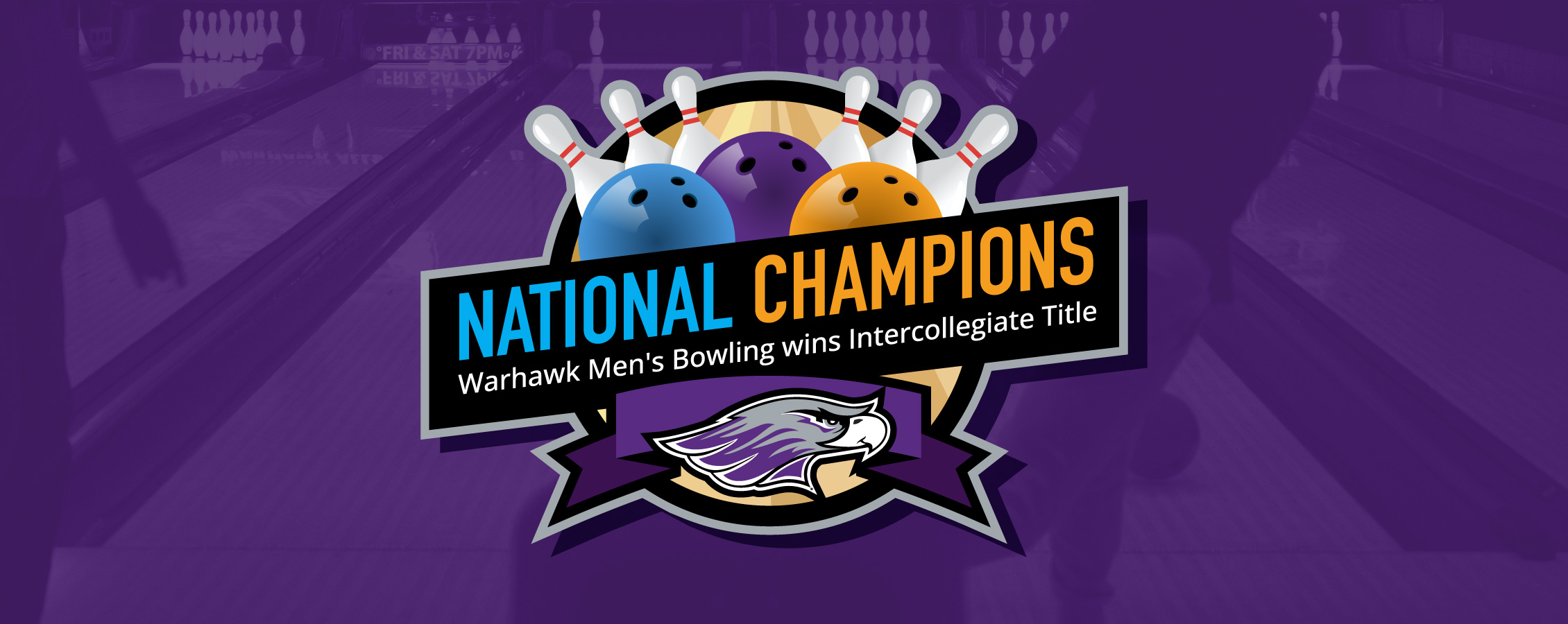 Bowling national champions graphic.