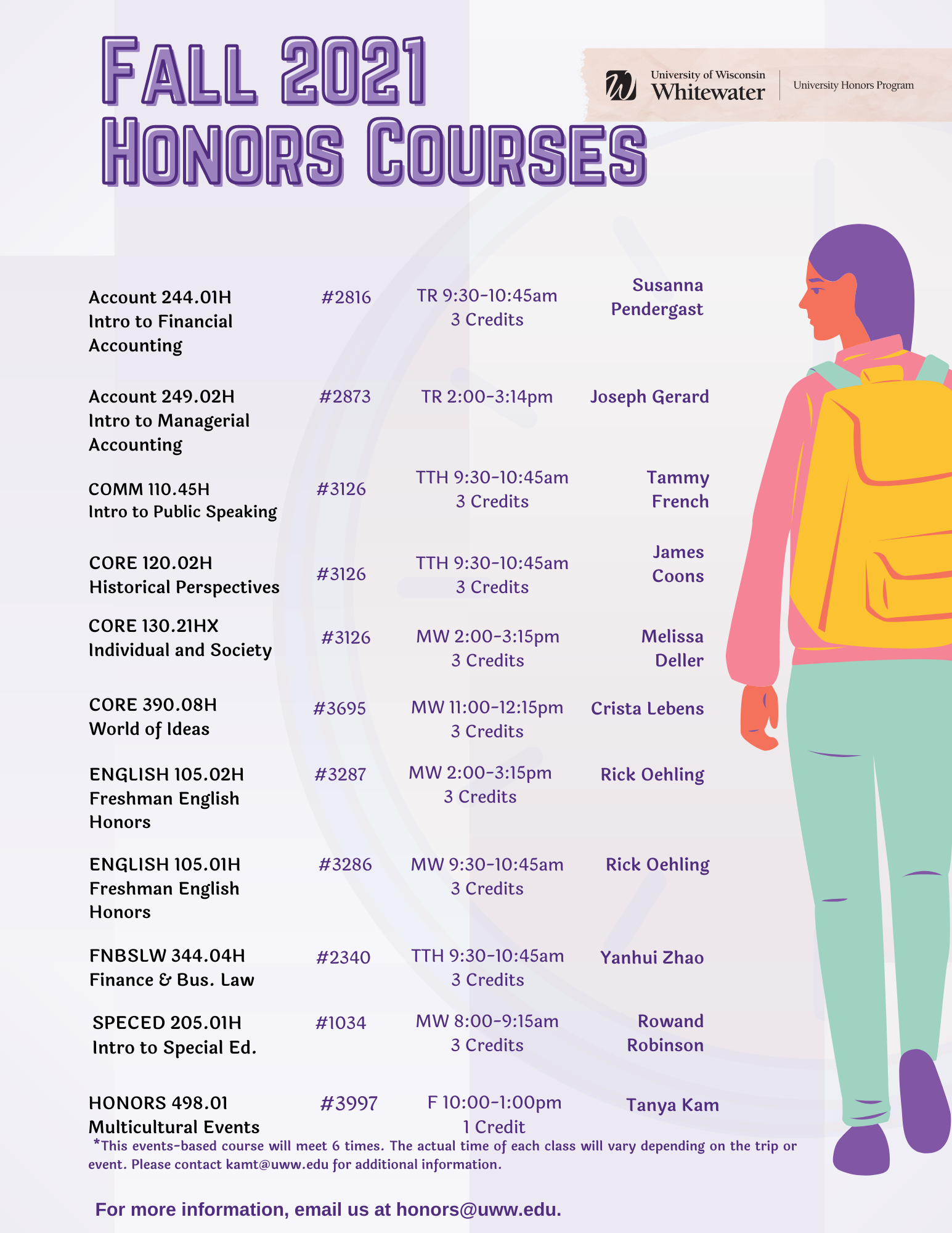 Honors Course Flyers