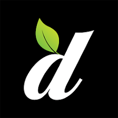 lowercase d with a leaf