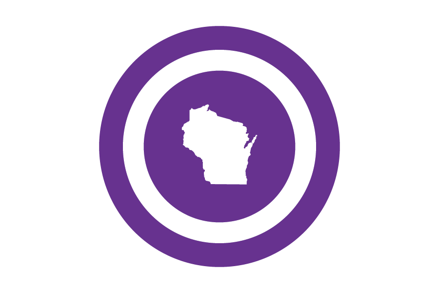 Icon of the state of Wisconsin.