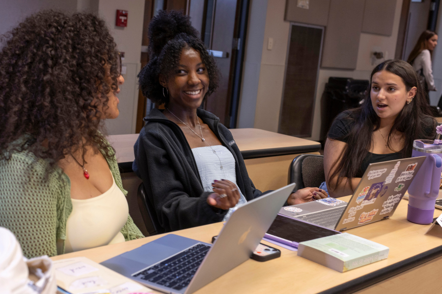Photo of students in a classroom.