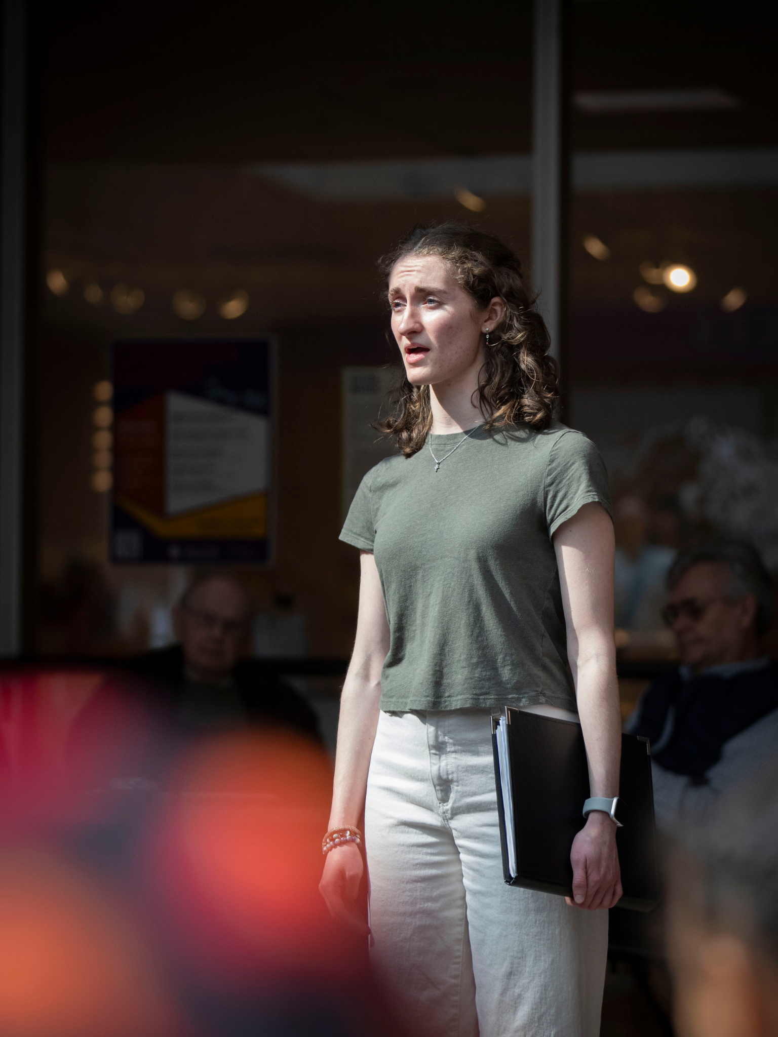 Emma Clark performs in the multidisciplinary artistic exhibition “Trees” at Greenhill Center of the Arts in April 2025. She is the 2025 Gaarder Award winner.
