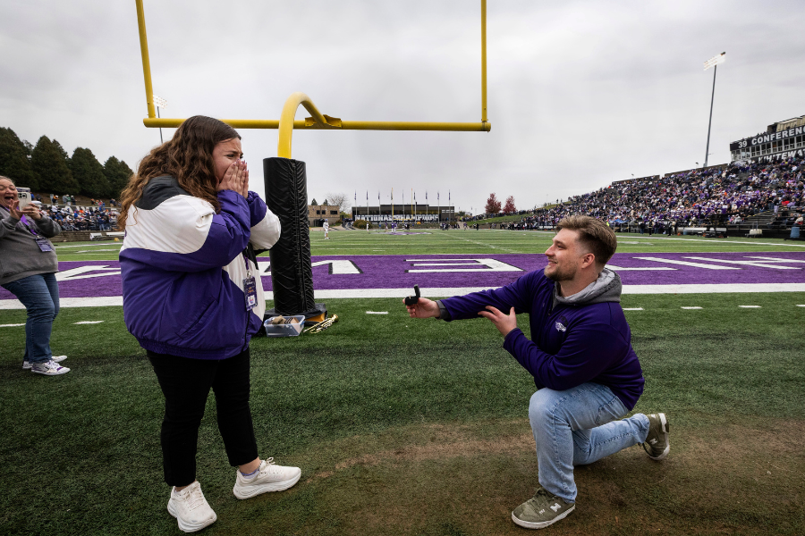 Two Warhawks are engaged at Perkins Stadium.