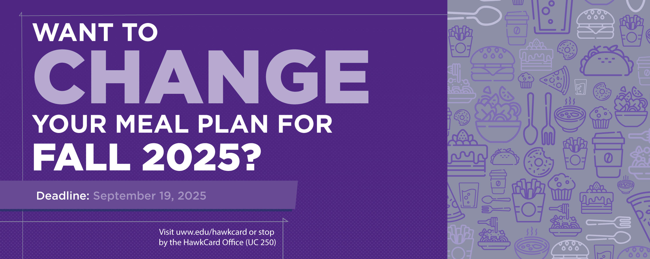 Meal Plan Change Deadline
